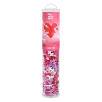Set constructie Plus-Plus, tub 240 piese, I Love You Mix, culorile iubirii
