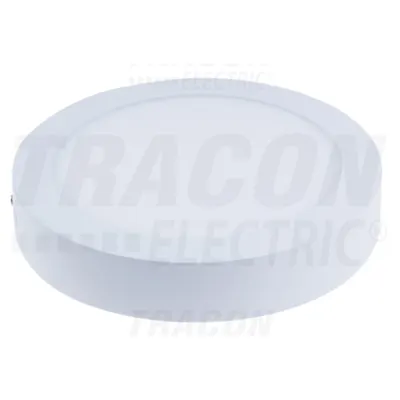 Panou LED aparent, rotund, alb LED-DLF-12NW 85-265 VAC; 12 W; 800 lm; D=175 mm, 4000 K; IP20, EEI=A