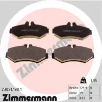 Set placute frana, frana disc ZIMMERMANN 23021.190.1