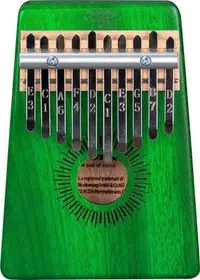 Kalimba Sela - 10 Mahogany, verde