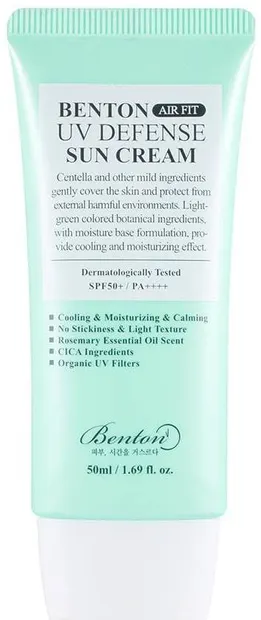 Benton Cremă de protecție solară Air Fit, SPF50+, 50 ml