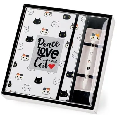 I-Total Cats A5 caiet și set de pixuri