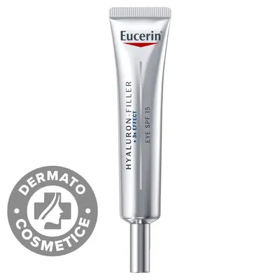 Crema de ochi anti-age cu SPF15 Hyaluron Filler, 15ml, Eucerin