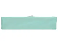 Tarc de joaca pentru copii KikkaBoo Enjoy Mint Dino 2023 cu pliere compacta,usa mare de acces cu fermoar,saltea pliabila moale,inele si geanta pentru transport incluse