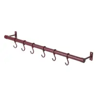 Cuier de perete burgundy din oțel inoxidabil 70 cm Hang-It – Mette Ditmer Denmark