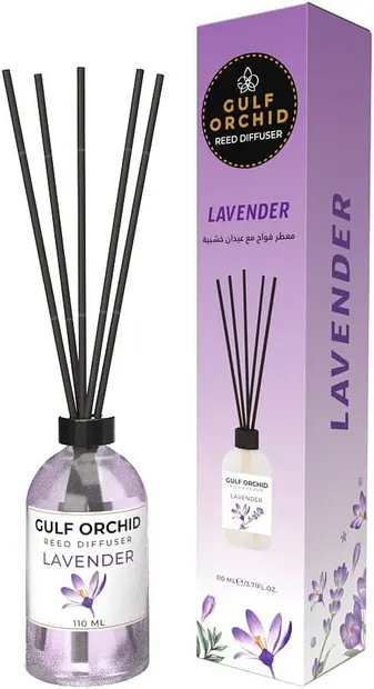 Odorizant cu bețișoare Gulf Orchid - Lavender, 110 ml