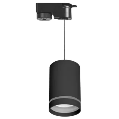Spot Suspendat pentru Sina 2 Fire Gu10 220/240 Ip20 Negru