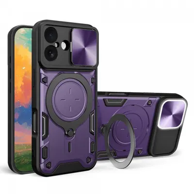 Husa pentru Apple iPhone 17, Techsuit, CamGuard Pro, Mov