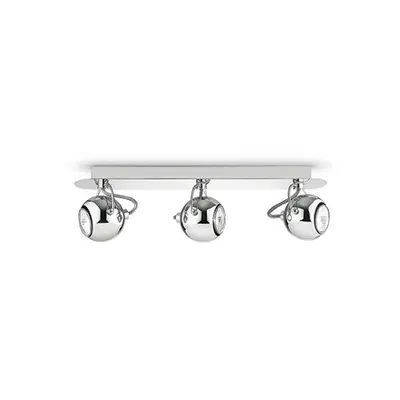 Aplica Lunare 3 becuri, dulie GU10, L:450 mm, H:85 mm, Crom
