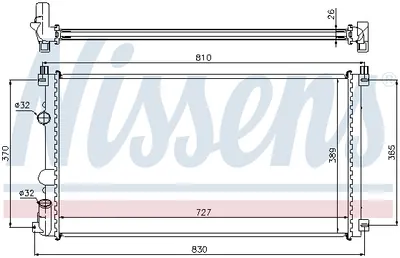 Radiator apa racire motor NISSAN INTERSTAR; OPEL MOVANO; RENAULT MASTER II, MASTER PRO 1.9D-3.0D dupa 2000