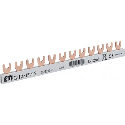 Busbar 1P 12M 12mmp 80A tip furca IZ12/1F/12 Eti 002921018