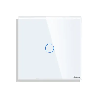 Panou Intrerupator Simplu cu Touch Mini din Sticla LUXION