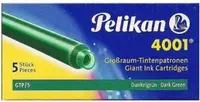 Cartuse cerneala Pelikan - lungi, 5 buc., verde inchis