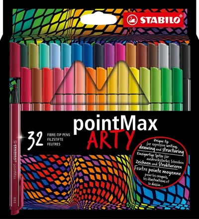 Pixuri marcatoareStabilo Arty - pointMax, 32 culori
