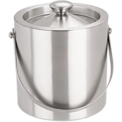 Frapiera pentru Gheata, Capacitate 1.5 l, Inox, cu capac, Perete Dublu, Grunberg
