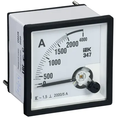 Ampermetru E47 2000/5A class accuracy 1,5 96x96mm