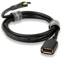 Cablu QED - Connect QE8194, USB-A/USB-C, 0.75m, negru