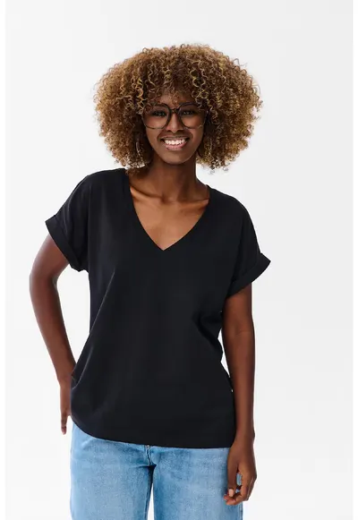 Tricou Filya lejer cu decolteu in V