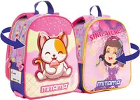 Ghiozdan pentru grădiniță cu doua fete Mitama Spinny - Cat & Sing