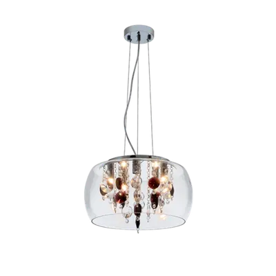 Candelabru Rosy 4xg9 Sticla Transparenta D400mm