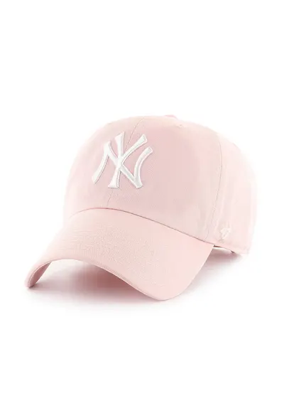 ’47 - Sapca cu logo brodat New Yor Yankees - Alb/Roz deschis