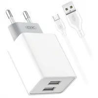 Incarcator retea USB 2.4A cu cablu Micro USB Cod:XO-L65-NB103B