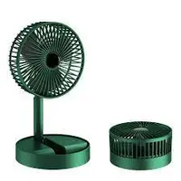 Ventilator portabil de masa cu incarcare prin USB cu 3 Trepte de viteza Verde
