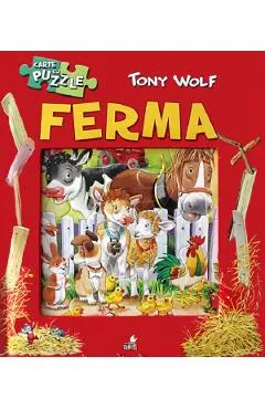 Carte cu puzzle. Ferma