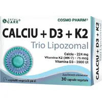 Calciu+D3+K2 Trio Lipozomal 30cps