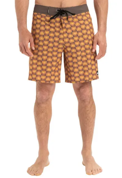 Pantaloni scurti de baie Surfsilk Straight Leg - cu imprimeu geometric