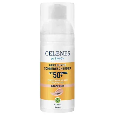 Fluid colorant cu protectie solara Dry Touch SPF 50+ Herbal, 50ml, Celenes
