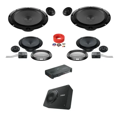 Pachet difuzoare auto cu subwoofer dedicat Audi Q5 8R facelift 2012 - 2017 Audison Prima 1000 W
