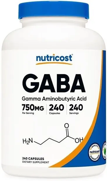 GABA, 750 mg, 240 capsule, Nutricost