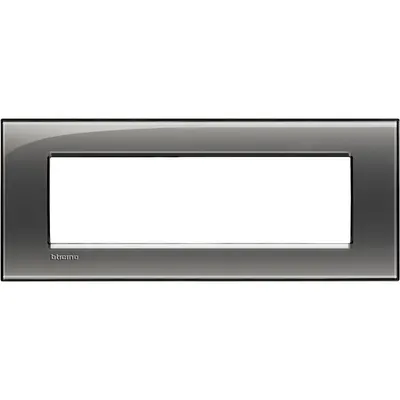 Rama ornament 7 module Bticino Living Light LNA4807KF, cenusiu