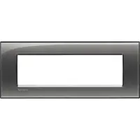 Rama ornament 7 module Bticino Living Light LNA4807KF, cenusiu