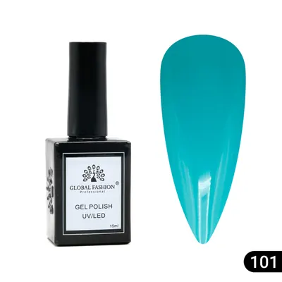 Oja semipermanentă Global Fashion, Gel polish Elite Glow 15 ml, 101 Engros