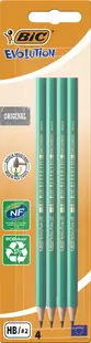 Set de creioane BIC Evolution - HB, 4 buc