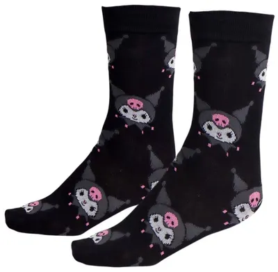 Șosete Cerda Animation: Sanrio - Kuromi (Black), mărimea 36/43