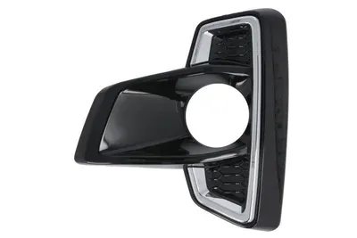 Grila bara fata stanga plastic, negru lucios/crom potrivit TOYOTA HILUX VIII 2018-2020
