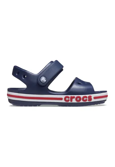 Sandale cu velcro si logo - Albastru ultramarin