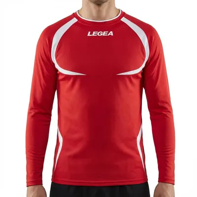 Barbati Running Tricou Traspirant Taipei ML Alb-Rosu