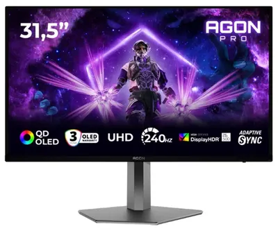 Monitor gaming AOC - AGON AG326UZD2, 31.5'', 240Hz, 0.03ms, OLED
