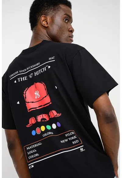 ’47 - Tricou cu imprimeu grafic Neyyan Hero - Negru
