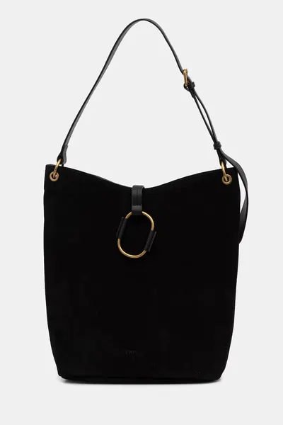 Twinset hobo bag pentru femei din piele întoarsă