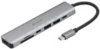 Stație de andocare Tracer - A-2, 7 porturi, USB-C, gri