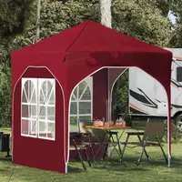 vidaXL Cort de Petrecere Pop-up 192 x 192 x 245 cm Burgundy