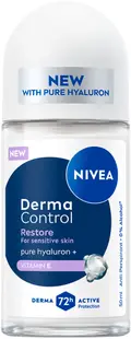 Nivea Derma ControlRoll-on antiperspirant Restore, 50 ml