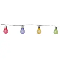 Șirag luminos solar LED pentru exterior Star Trading Glow, multicolor, lungime 1,9 m