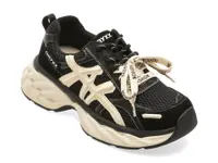 Pantofi sport GRYXX negri, T6533, din material textil si piele naturala