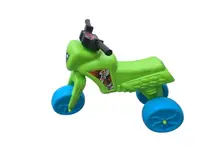 Tricicleta copii fara pedale Big Cross green de la 2 ani pana la 20 kg, inaltime pana la sezut 34 cm